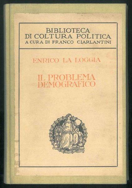Il problema demografico - Enrico La Loggia - copertina