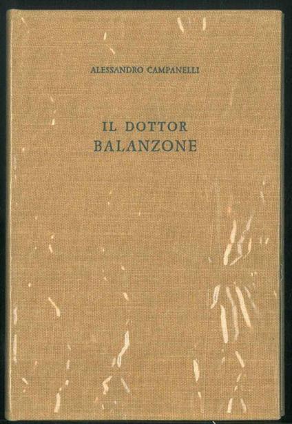 Il Dottor Balanzone - Alessandro Campanelli - copertina