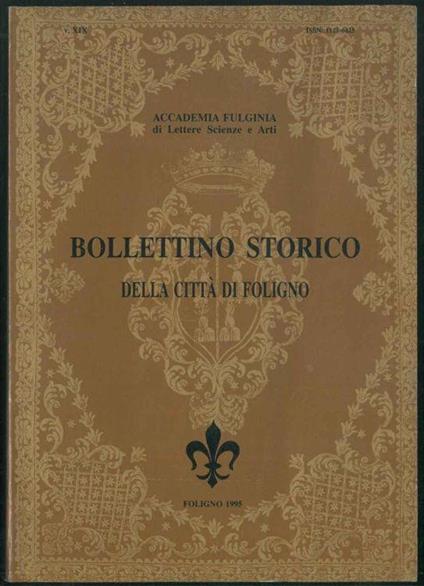 Bollettino storico della città di Foligno - copertina