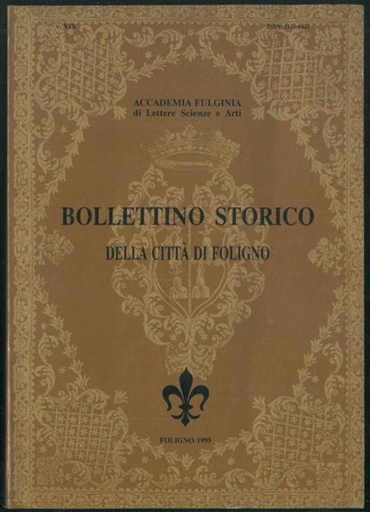 Bollettino storico della città di Foligno - copertina