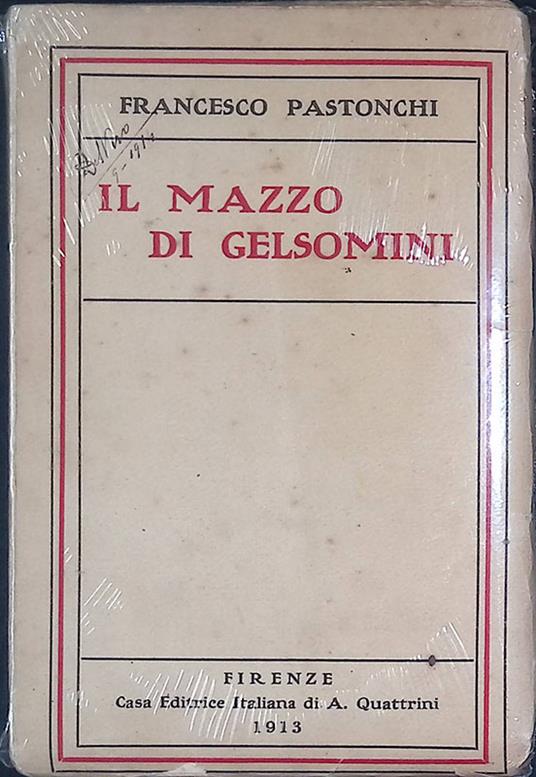 Il mazzo di gelsomini - Francesco Pastonchi - copertina