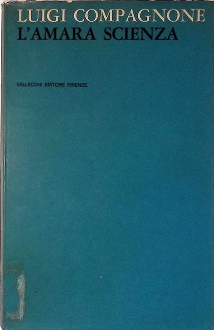 L' amara scienza - Luigi Compagnone - copertina