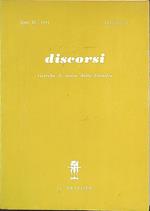 Discorsi. Ricerche di storia della filosofia. Ano XI - 1991 - Fascicolo 1