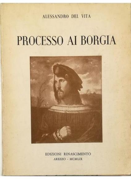 Processo ai Borgia - Alessandro Del Vita - copertina