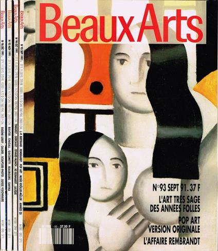 Beaux Arts Magazine. anno 1991 - copertina