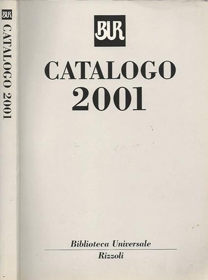 Catalogo 2001 - copertina