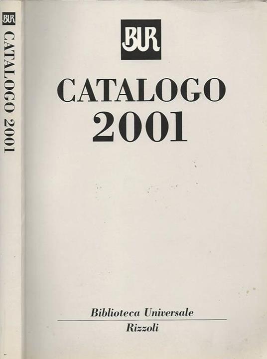 Catalogo 2001 - copertina