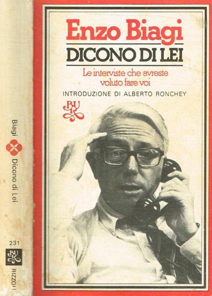 Dicono di lei - Enzo Biagi - copertina
