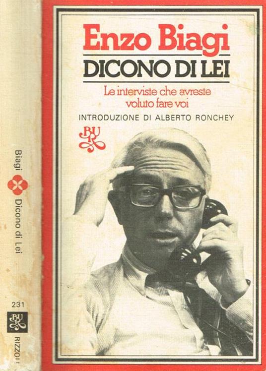 Dicono di lei - Enzo Biagi - copertina