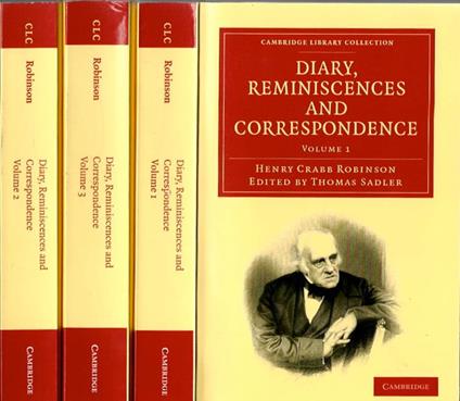 Diary, Reminiscences and Correspondence, T. Sadler, a cura di - copertina