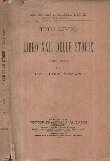Libro XII delle storie - Tito Livio - copertina