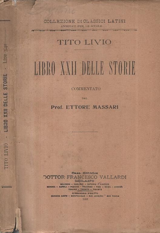 Libro XII delle storie - Tito Livio - copertina