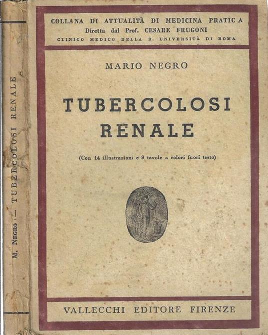 Tubercolosi renale - Mario Negro - copertina