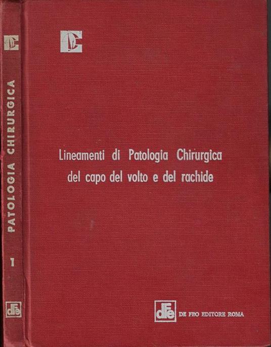 Lineamenti di patologia chirurgica del capo del volto e del rachide - P. Giansante - copertina