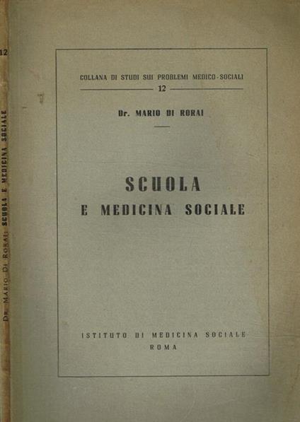 Scuola e medicina sociale - copertina