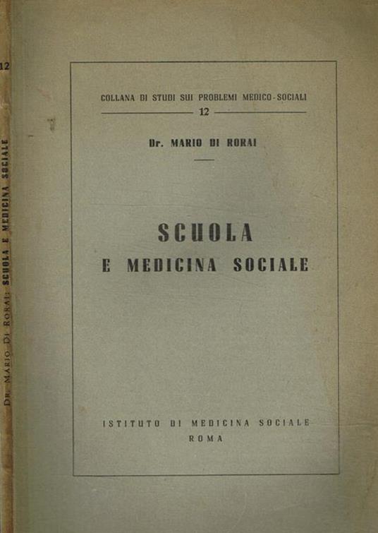 Scuola e medicina sociale - copertina