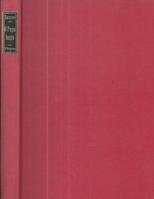 Il Papa tosto - Fabrizio Sarazani - copertina