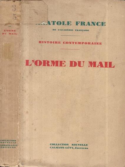 L' orme du mail - Anatole France - copertina
