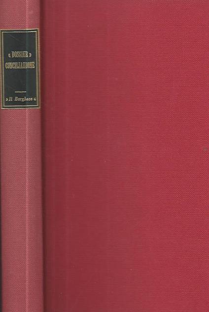 Dossier conciliazione - Emilio Cavaterra - copertina