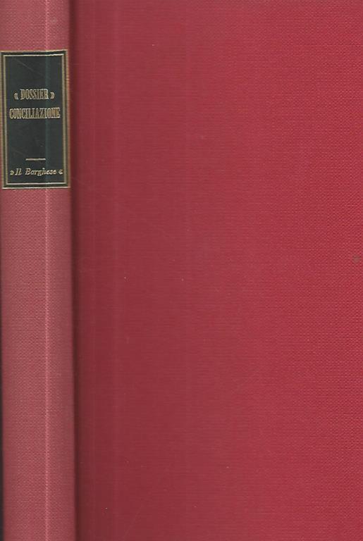 Dossier conciliazione - Emilio Cavaterra - copertina