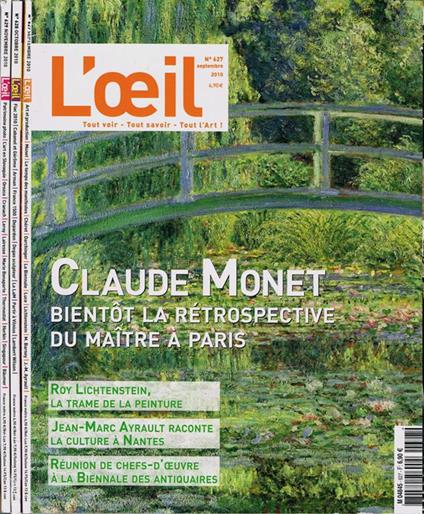 L' Oeil. Tout voir - Tout savoir - Tout l'Art! - Année 2010 - copertina