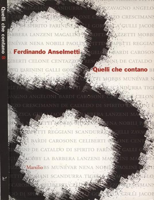 Quelli che contano 8 - Ferdinando Anselmetti - copertina