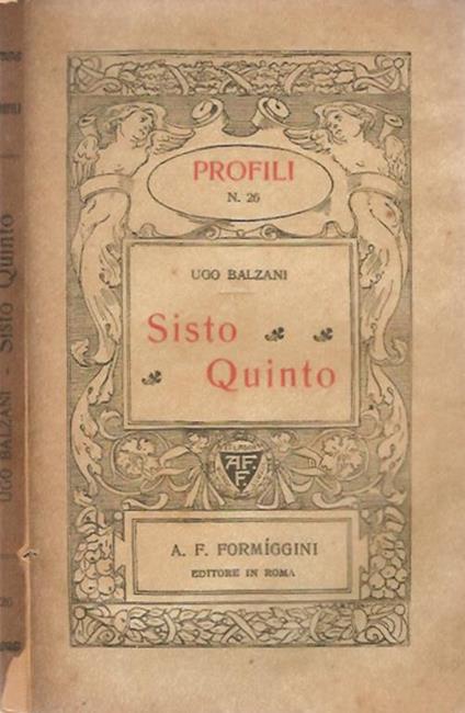 Sisto Quinto - Ugo Balzani - copertina