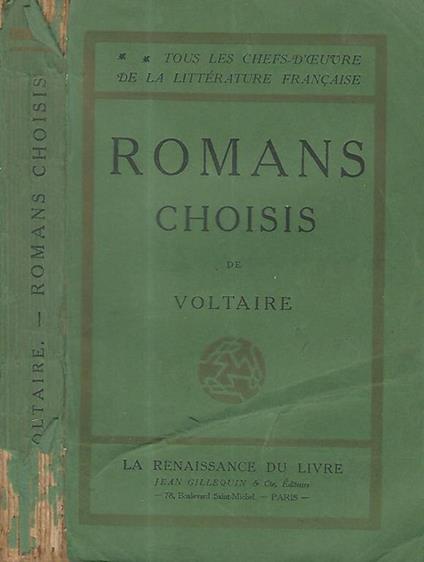Romans choisis - Voltaire - copertina