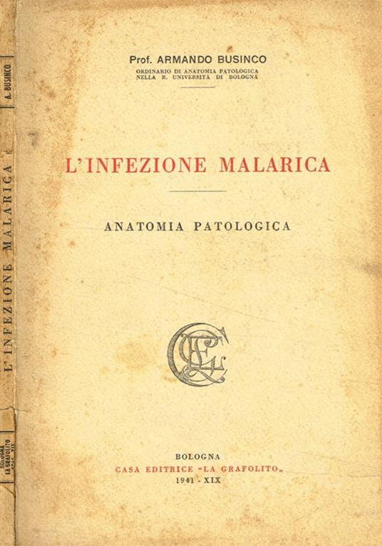 L' infezione malarica. Anatomia patologica - Armando Businco - copertina