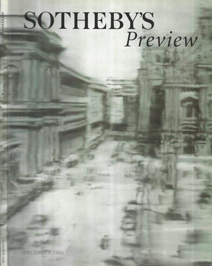 Sotheby's Preview. December 1998 - copertina
