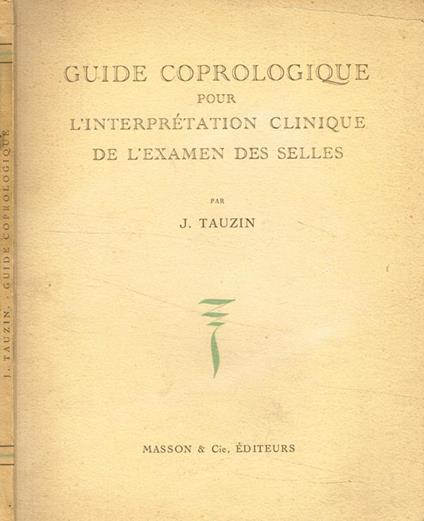 Guide coprologique pour l'interpretation clinique de l'examen des selles - copertina