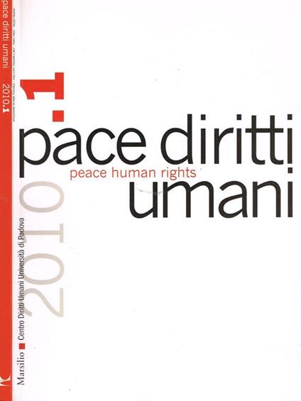 Pace Diritti Umani Vol. 1 - copertina
