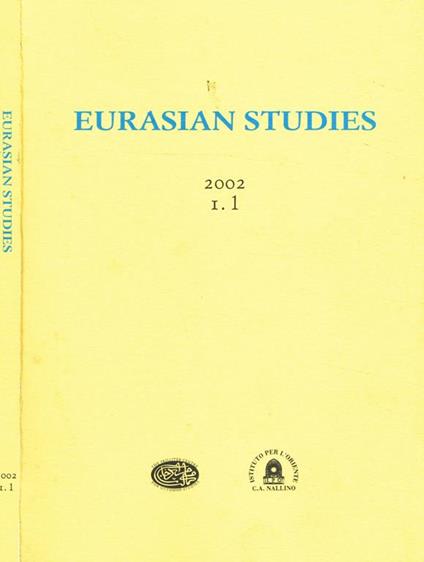 Eurasian Studies Anno I N.1 - Michele Bernardini - copertina