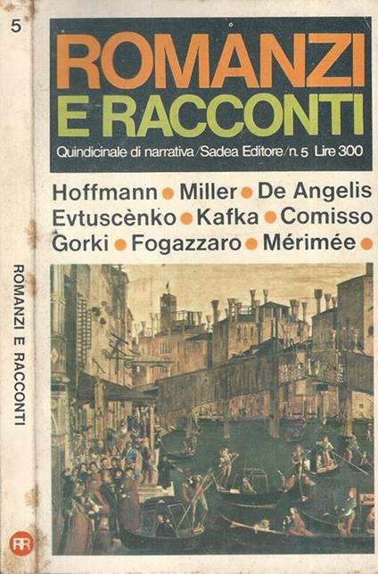 Romanzi e Racconti. Quindicinale di narrativa Sadea Editore - copertina