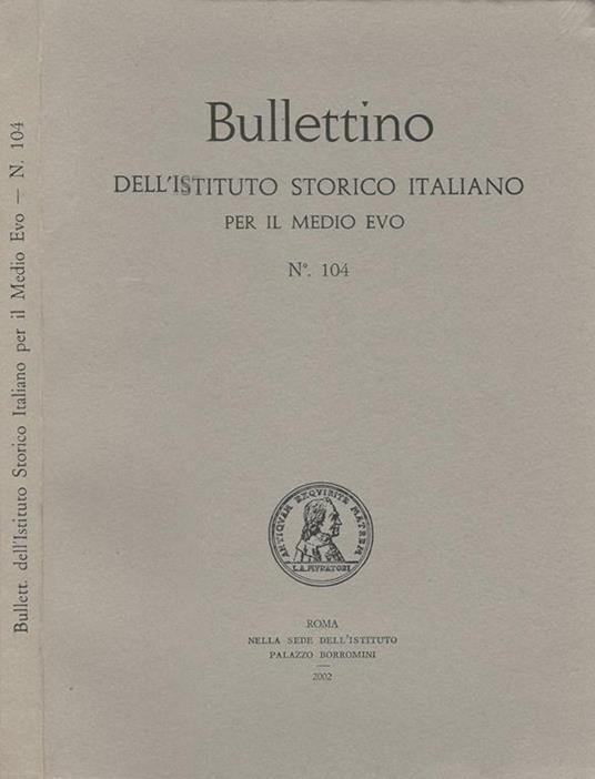 Bullettino n. 104 - copertina