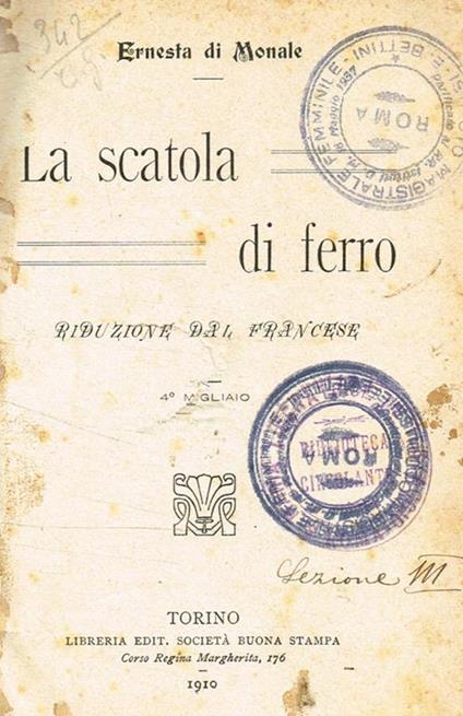 La scatola di ferro - Ernesta Di Monale - copertina