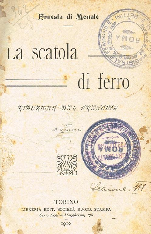 La scatola di ferro - Ernesta Di Monale - copertina