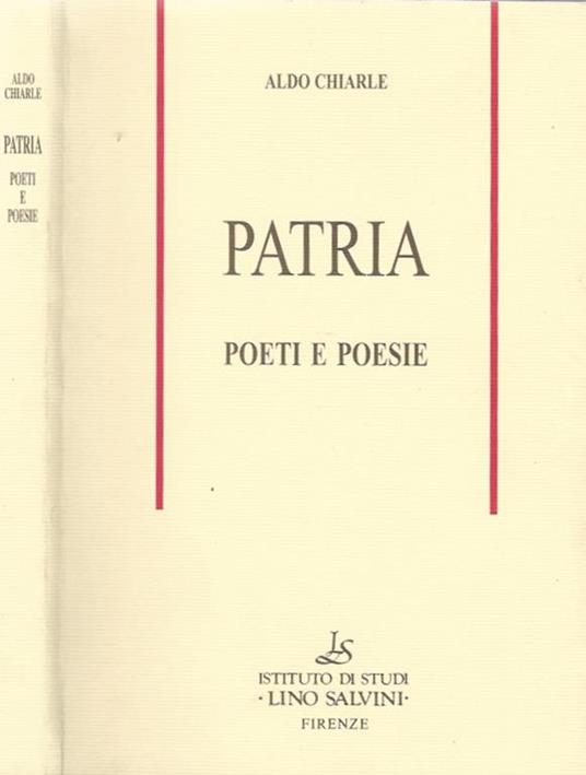 Patria. Poeti e poesie - A. Chiarle - copertina