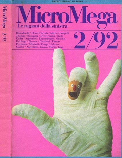 Micro Mega. Le ragioni della sinistra 2/92 - Lucio Caracciolo - copertina