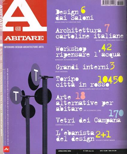 Abitare N.460. Interiors Design Architecture Arts - copertina