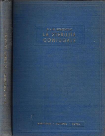 La sterilità coniugale - B. Sorrentino - copertina