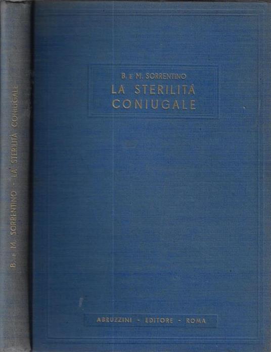 La sterilità coniugale - B. Sorrentino - copertina