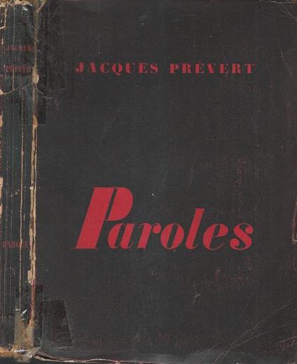 Paroles - Jacques Prévert - copertina