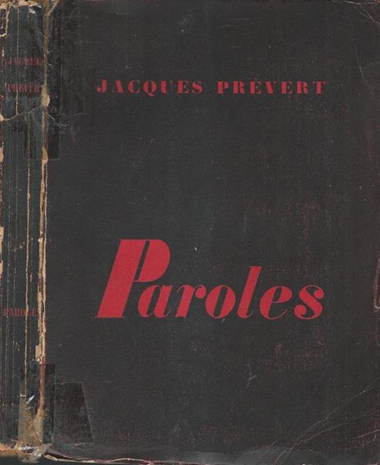 Paroles - Jacques Prévert - copertina