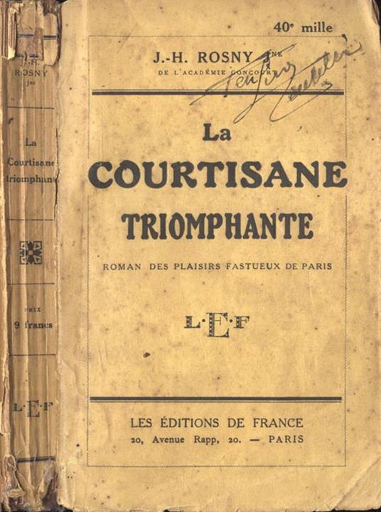 La courtisane triomphante - copertina