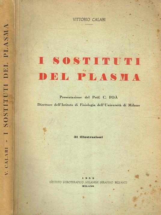 I sostituti del plasma - Vittorio Calabi - copertina
