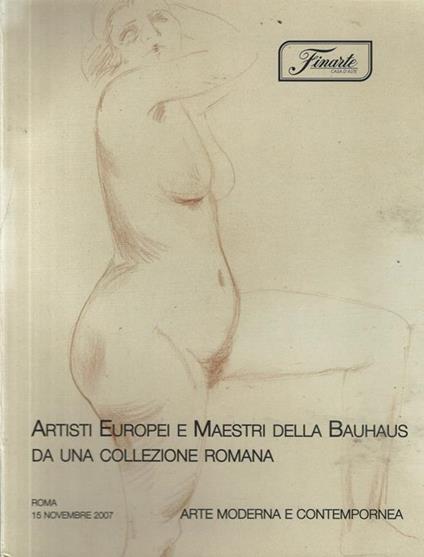 Arte Moderna e Contemporanea. Artisti Europei e Maestri della Bauhaus da una collezione romana. Asta 1388 - copertina