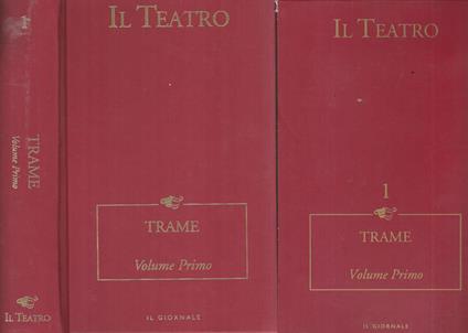 Il teatro. Volume primo, Trame - copertina