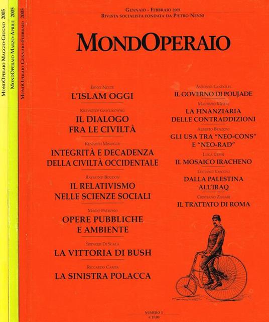 Mondoperaio N.S. Anno 10 N.1 2 3. Rivista Socialista Fondata Da Pietro Nenni Di: Luciano Pellicani Direttore - copertina