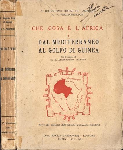 Che cosa è l' Africa Vol. I. Dal Mediterraneo al Golfo di Guinea - copertina